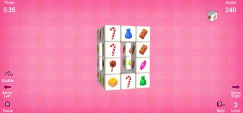 Mahjong 3D Candy - Screenshot